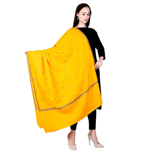Women's Hand Embroidered Wool Shawl